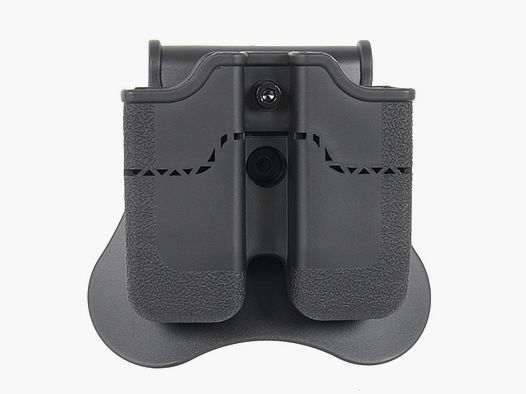 PX4/P30/USP/USP Compact Airsoft Double Mag Pouch Series - Black