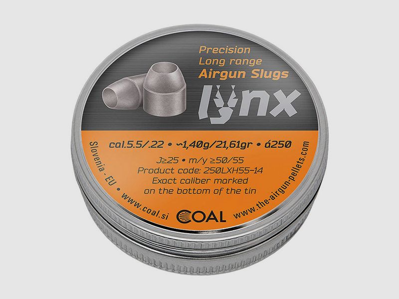 Hohlspitz Diabolos Coal Lynx Hollow Point Kaliber 5,51 mm 1,4 g glatt 250 StĂĽck