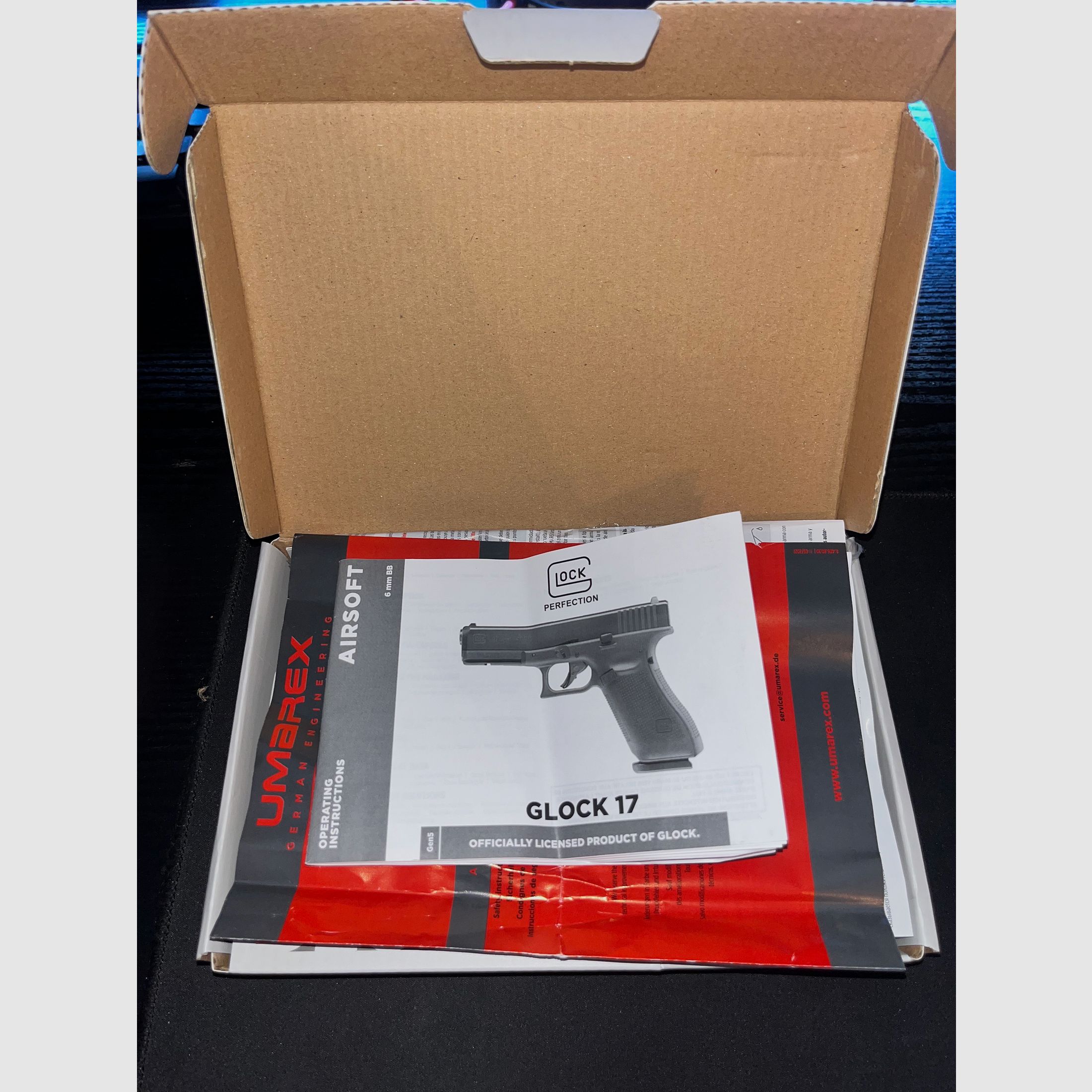 Glock 17 Gen5 blk-coy co2 6mm bb Airsoft 