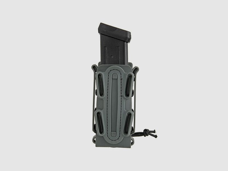 Soft Shell Pistol Mag Pouch with MOLLE Clip - Wolf Gray [TMC]