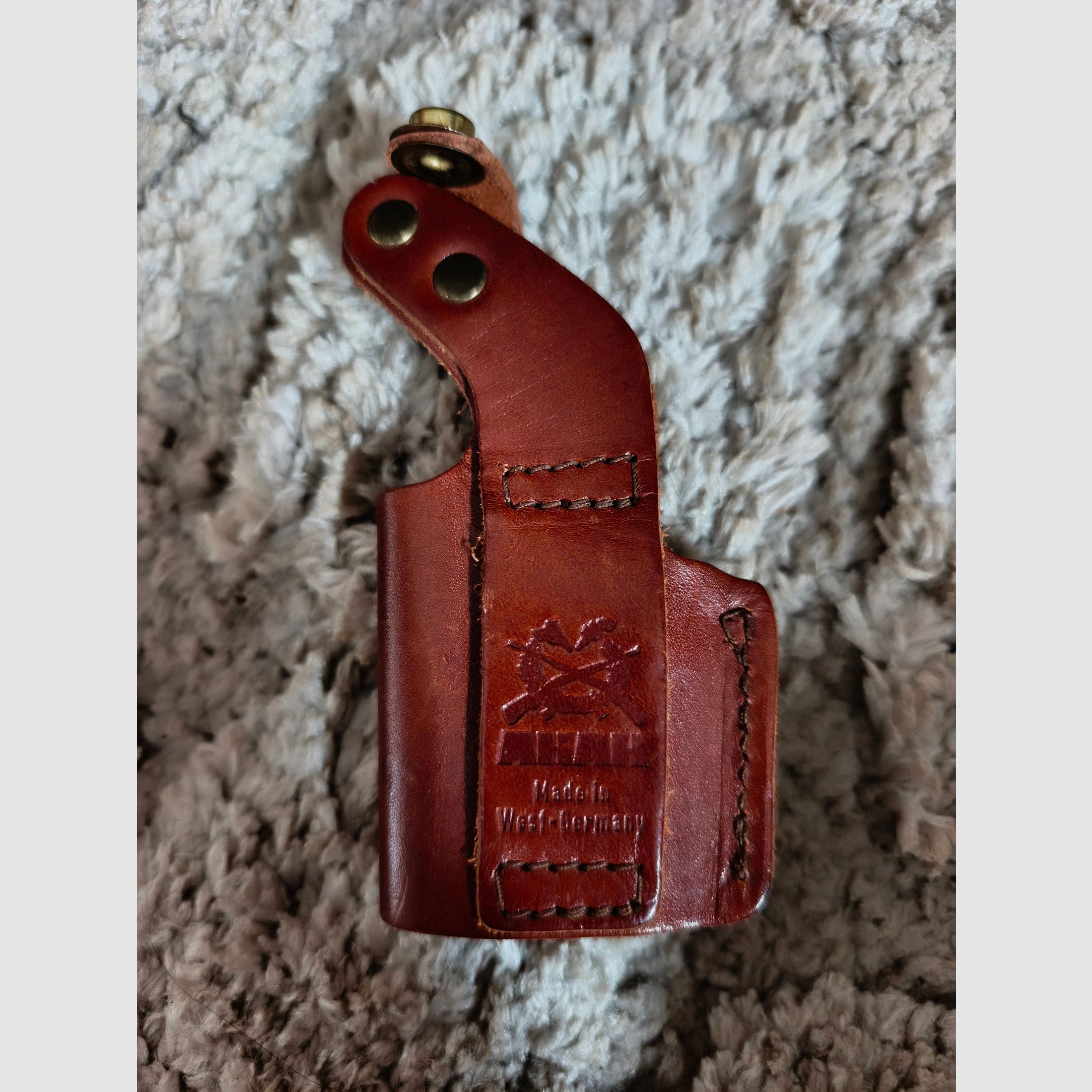 Leather holster as new for pocket pistol