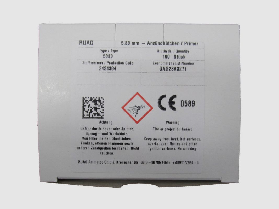 RUAG PERCUSORES GRANDE RIFLE MAG, imagen 1 de 2