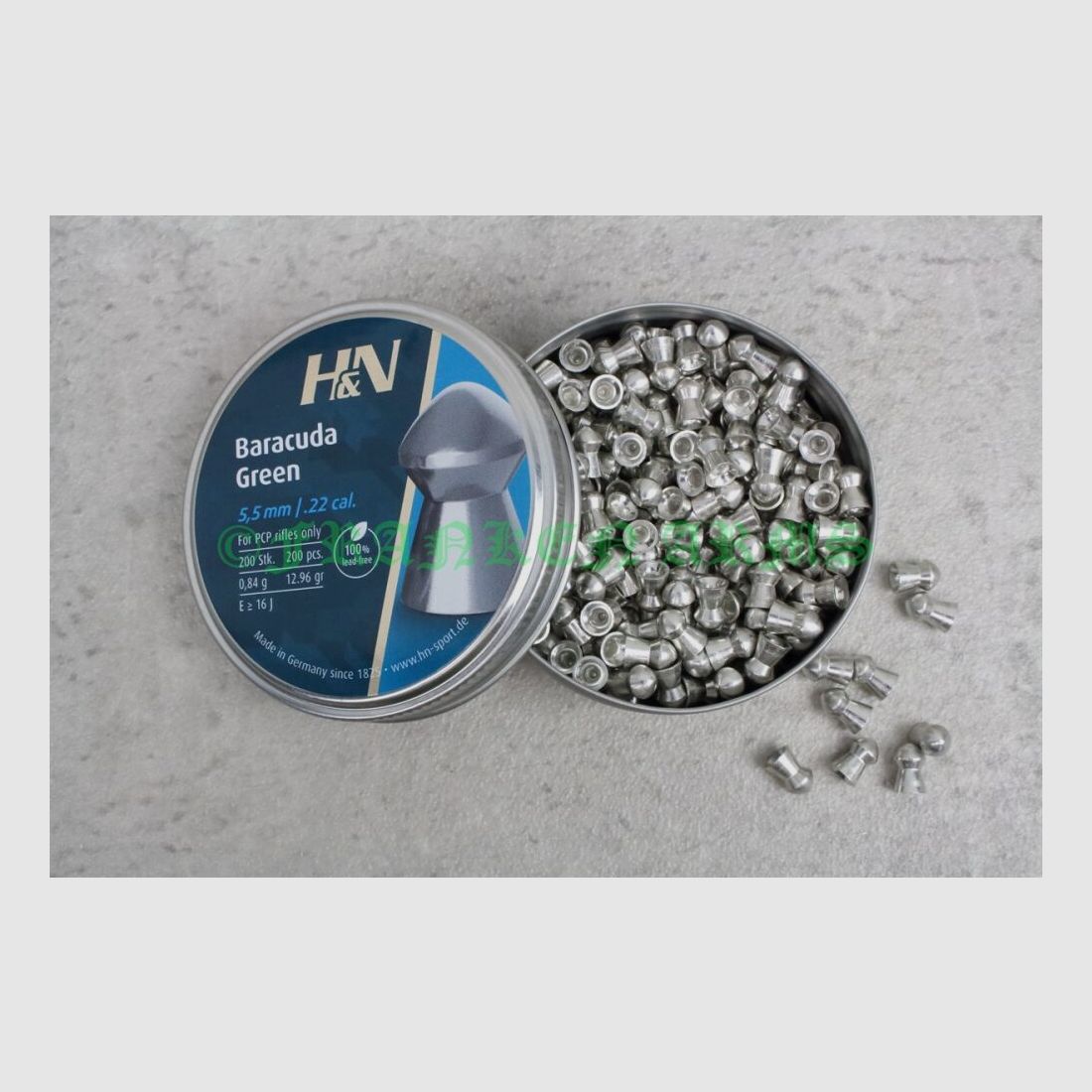 H&N Baracuda Green 5,5mm 200 Stück Staffelpreise