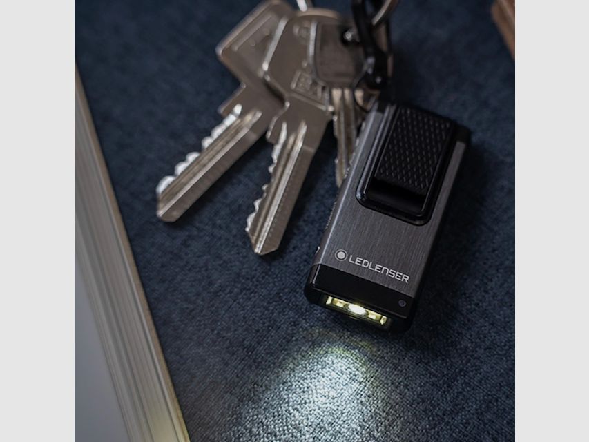 Ledlenser 502574 K4R.2 Latarka kluczykowa 120 lumenów 30 metrów szara