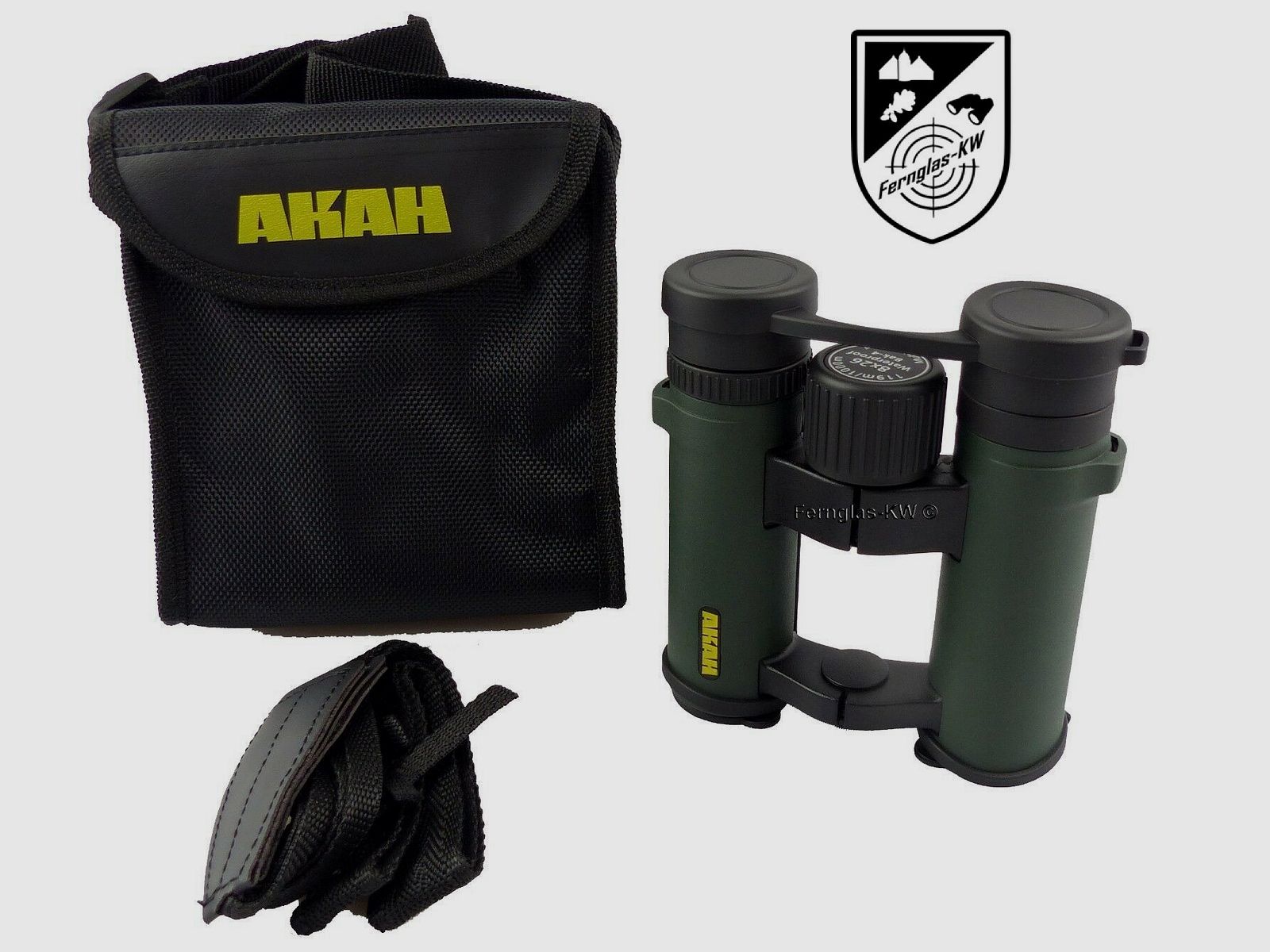 AKAH Fernglas 8x26 mit Tragetasche und Trageriemen zum Wandern und Beobachten 50076000