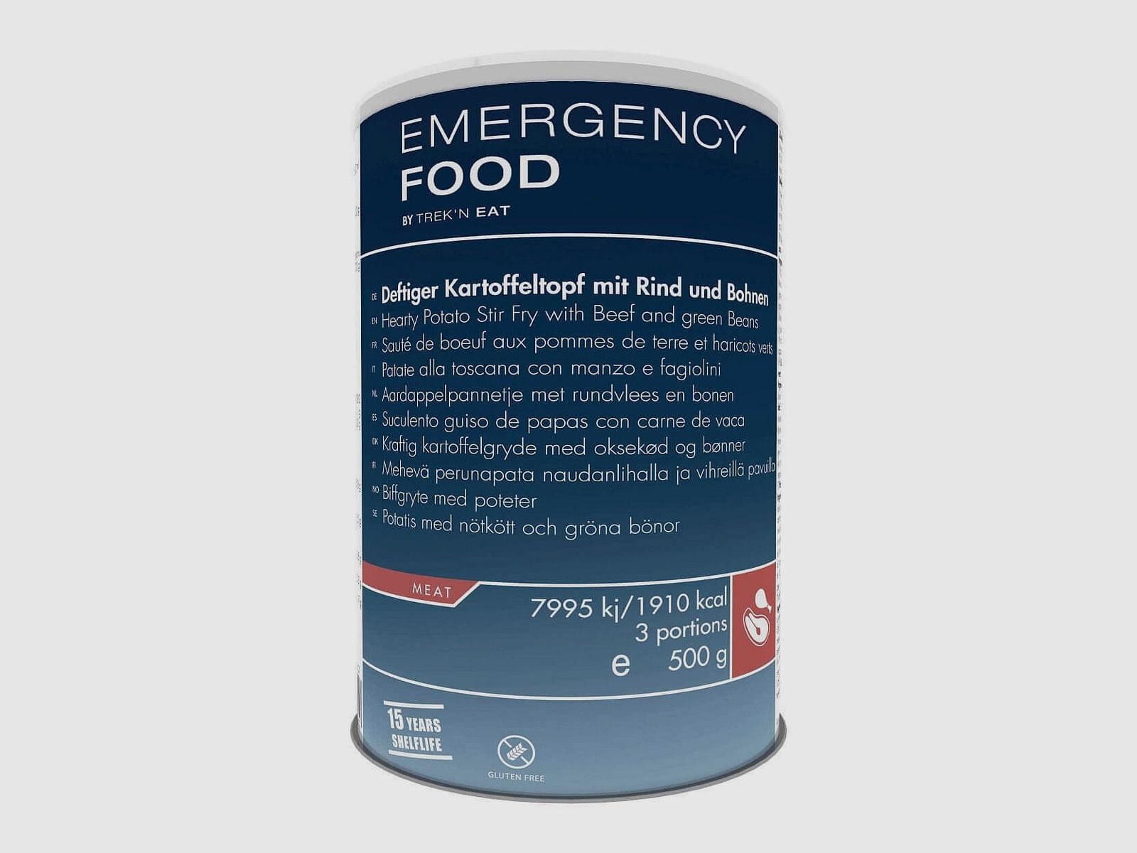 TREK'N EAT CIBO EMERGENZA Stufato di Patate Sostanzioso con Manzo e Fagioli - 500 g