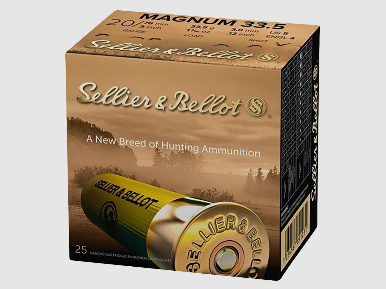 Sellier & Bellot 105247 20/76 SB Magnum 3.5 mm 33.5g