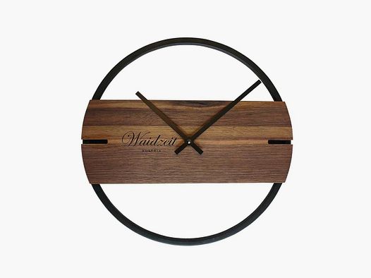 Orologio da parete Novum in legno di noce