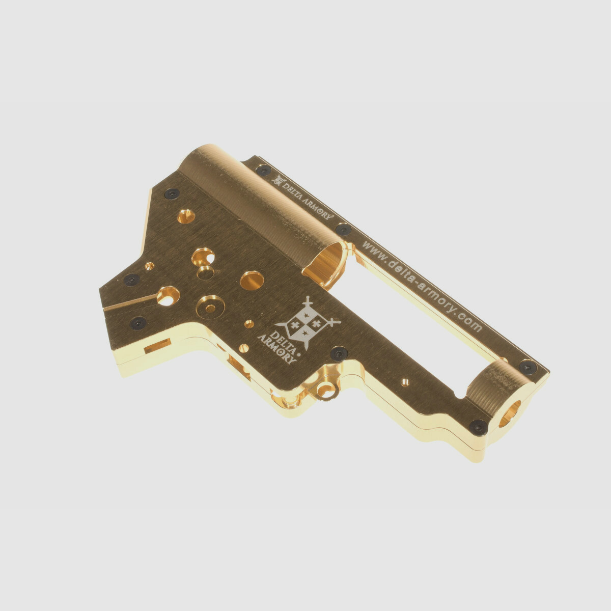 Airsoft Gearbox Shell - QSC V2 (8mm) Delta Armory Gold