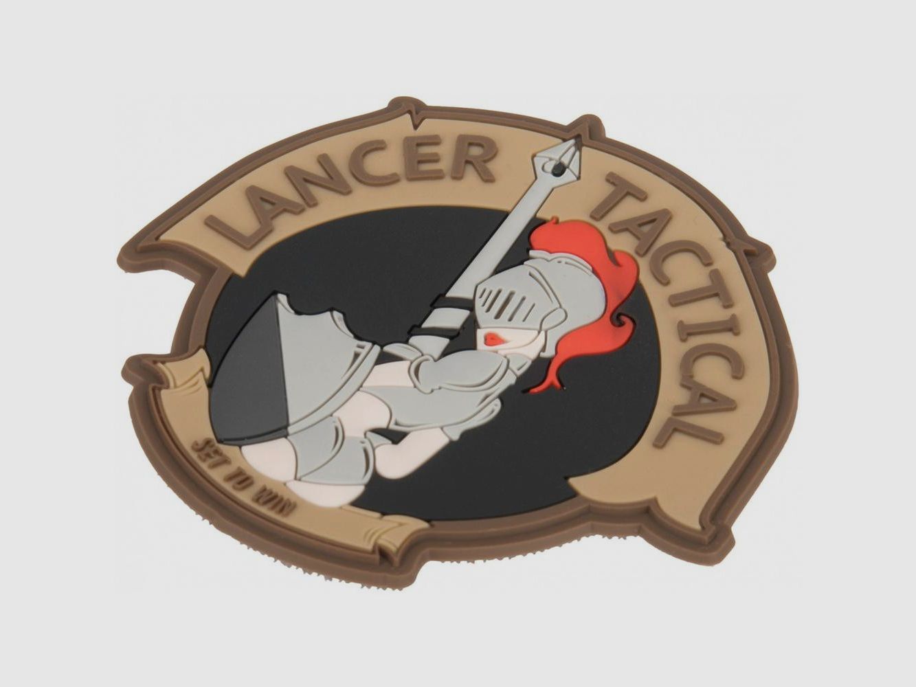 Patch Kriegerin Lancer Tactical - Hochwertiger Velcro - Militärdesign - Einfache Personalisierung und Identifikation, Bild 1 von 2