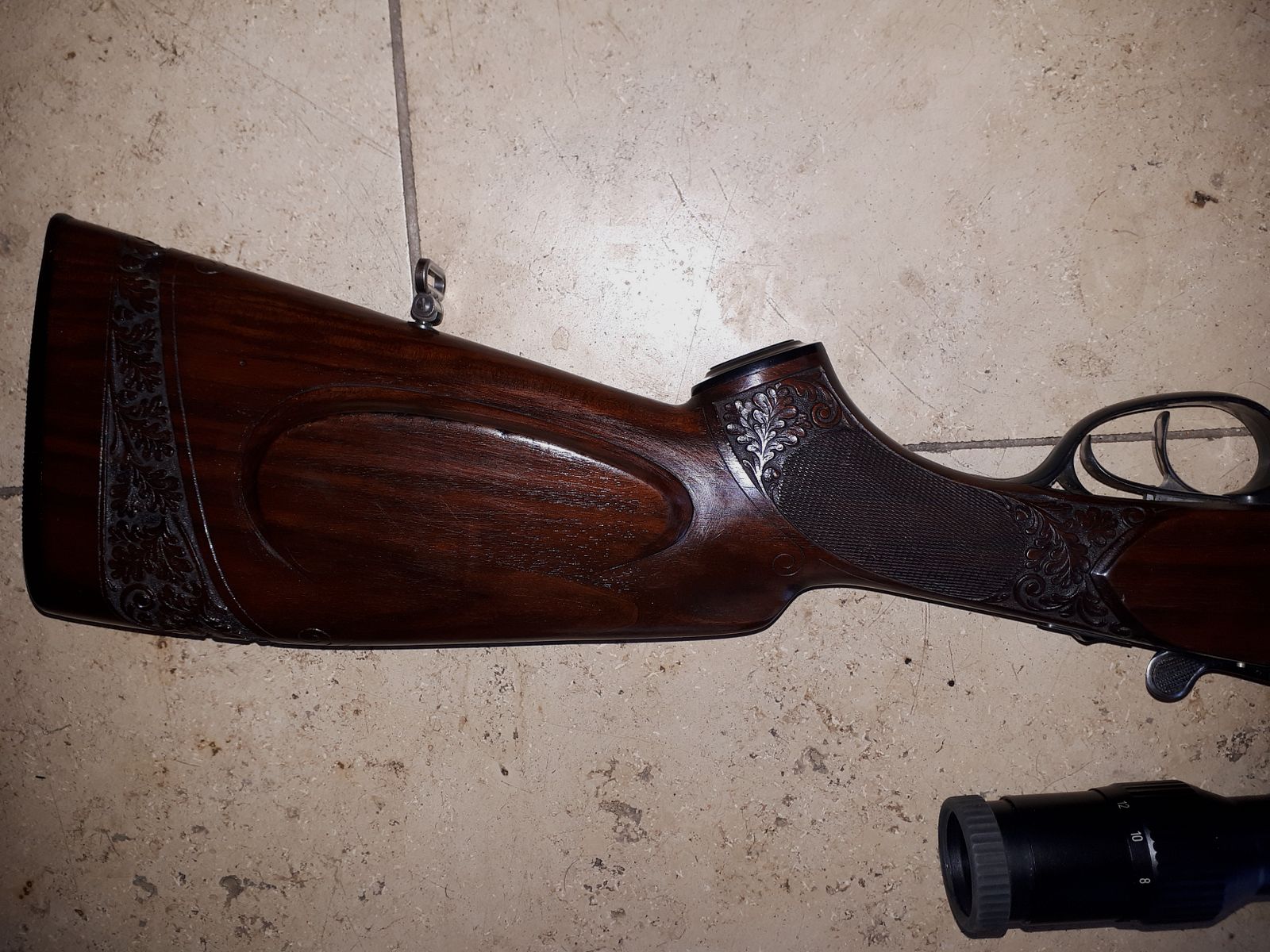 Bock rifle Krieghoff Teck with scope.