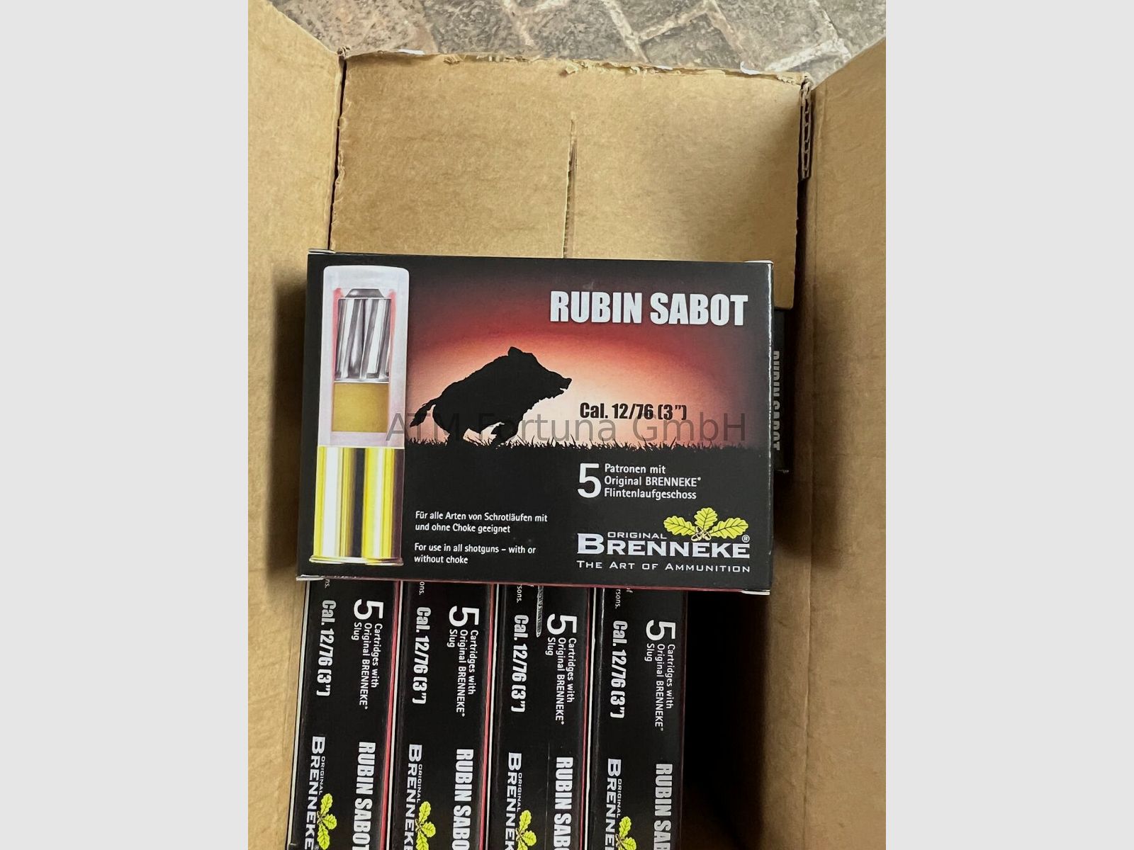 Brenneke	 12/76 Rubin Sabot 28,0g/432grs., Bild 1 von 2