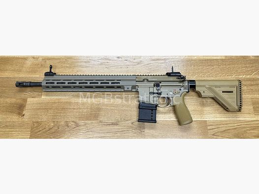 Heckler & Koch MR223 A3 Slim-Line 16.5" Barrel - semi-automatic rifle .223Rem long M-LOK handguard - sand color - sport approved! - similar to Bundeswehr G95A1 G95KA1 G95K H&K 416