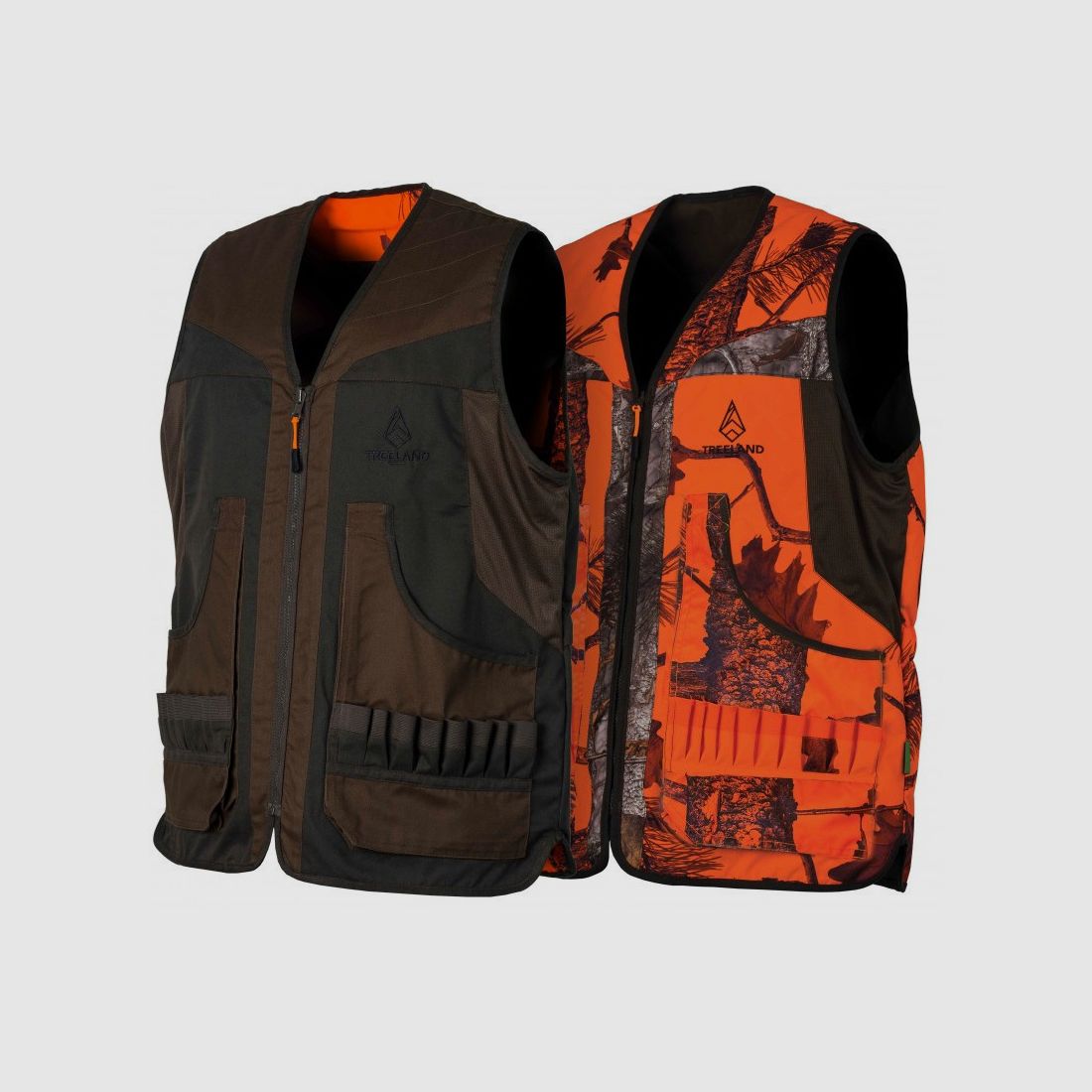 Omkeerbare Vest Camouflage/Groen Treeland
