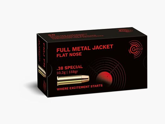 Geco GECO .38 Spec. VM Flat Point - FMC-FP 10.2g