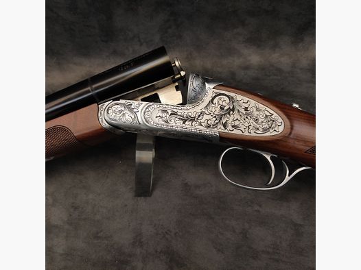 Huglu Huglu Kal.12/76 Mod.200AC Silber voll Graviert "Coachgun"