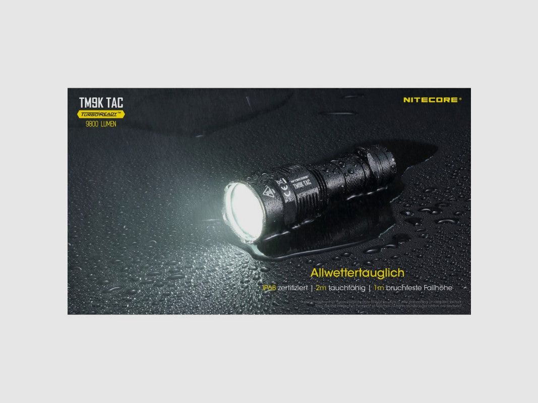 NiteCore® Flashlight TM9 KTAC incl. Battery and Holster, image 3 of 6