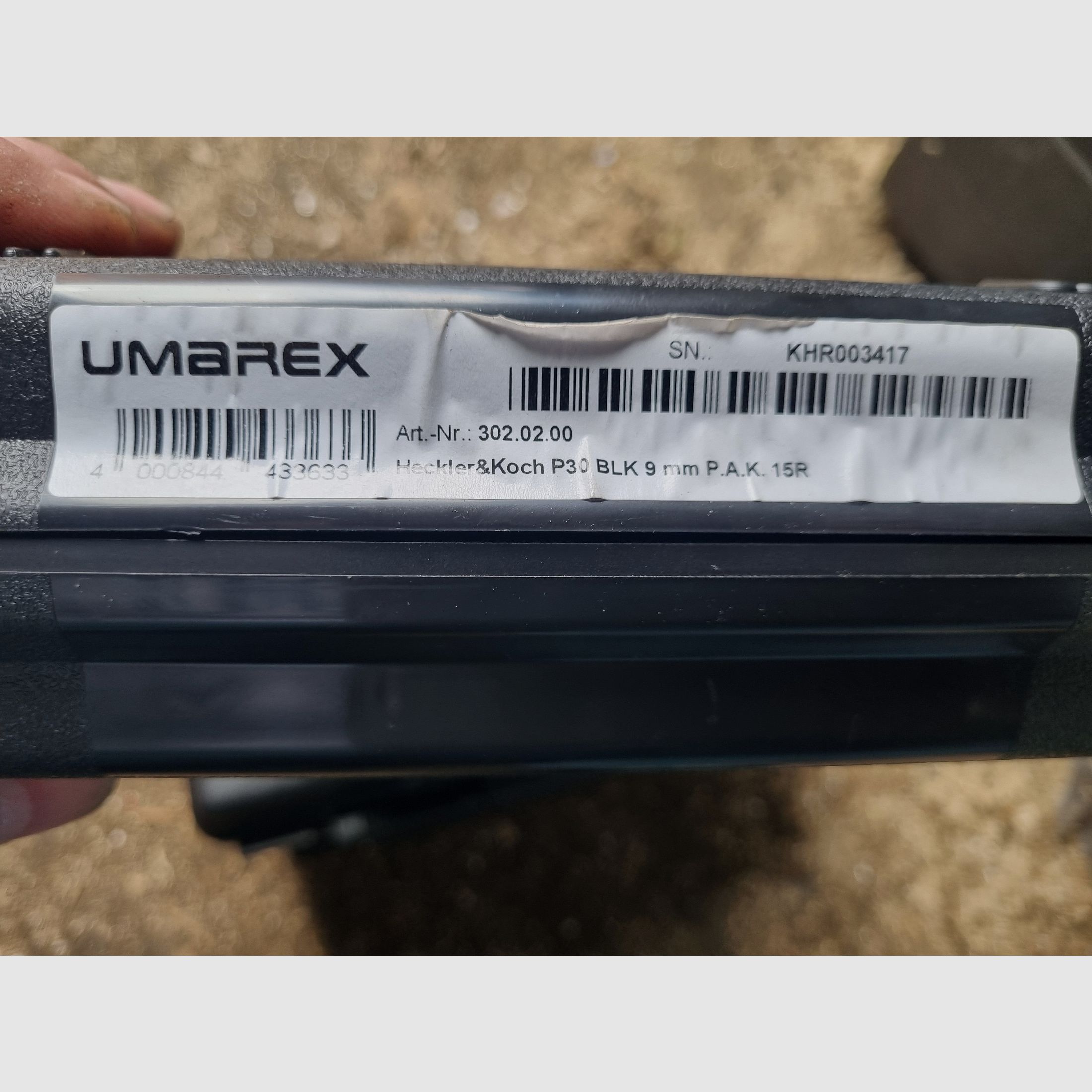 Heckler und Koch p30 9mm schreckschuss pistool