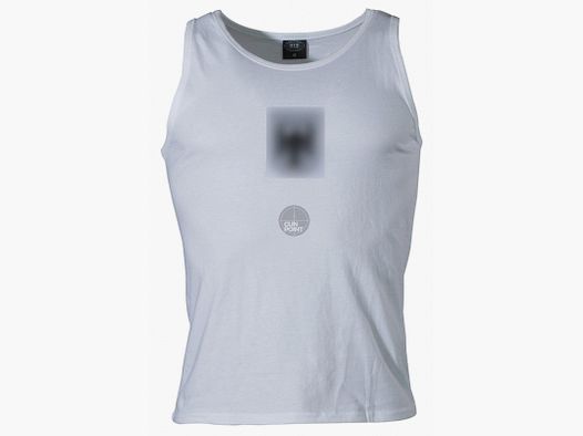 Top in cotone bianco con aquila