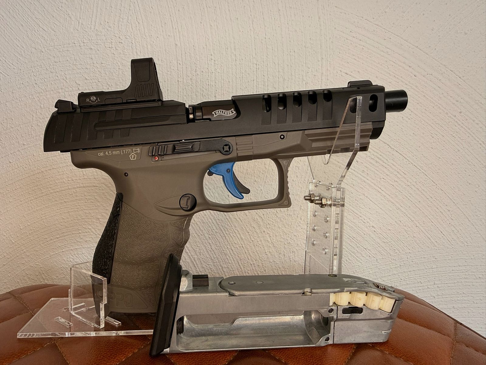 Walther CO2-pistola Walther Q5 Match 5" Combo Set