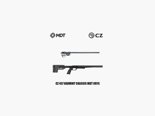 Rifle 22LR CZ 457 Varmint Chassis MDT ORYX Negro 20" roscado