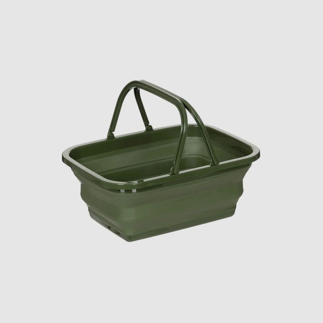 Faltkorb mit 2 Henkeln - 9 Liter - wasserdicht - Oliv
