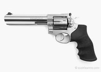 Revólver Ruger GP100 de acero inoxidable – cañón de 6 pulgadas, arma usada en estado como nuevo, calibre .357 Magnum