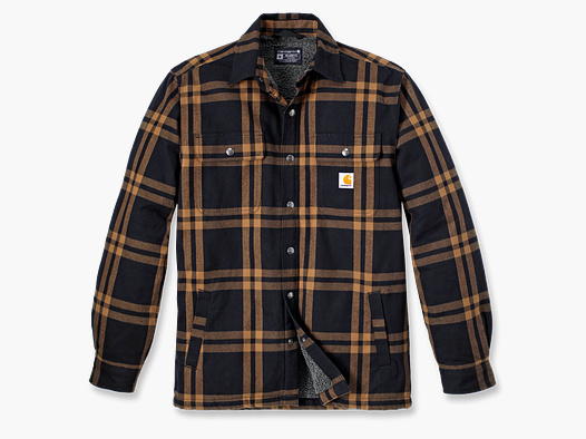 Carhartt Roane Hemdjacke mit Kapuze, Herren, Black, S