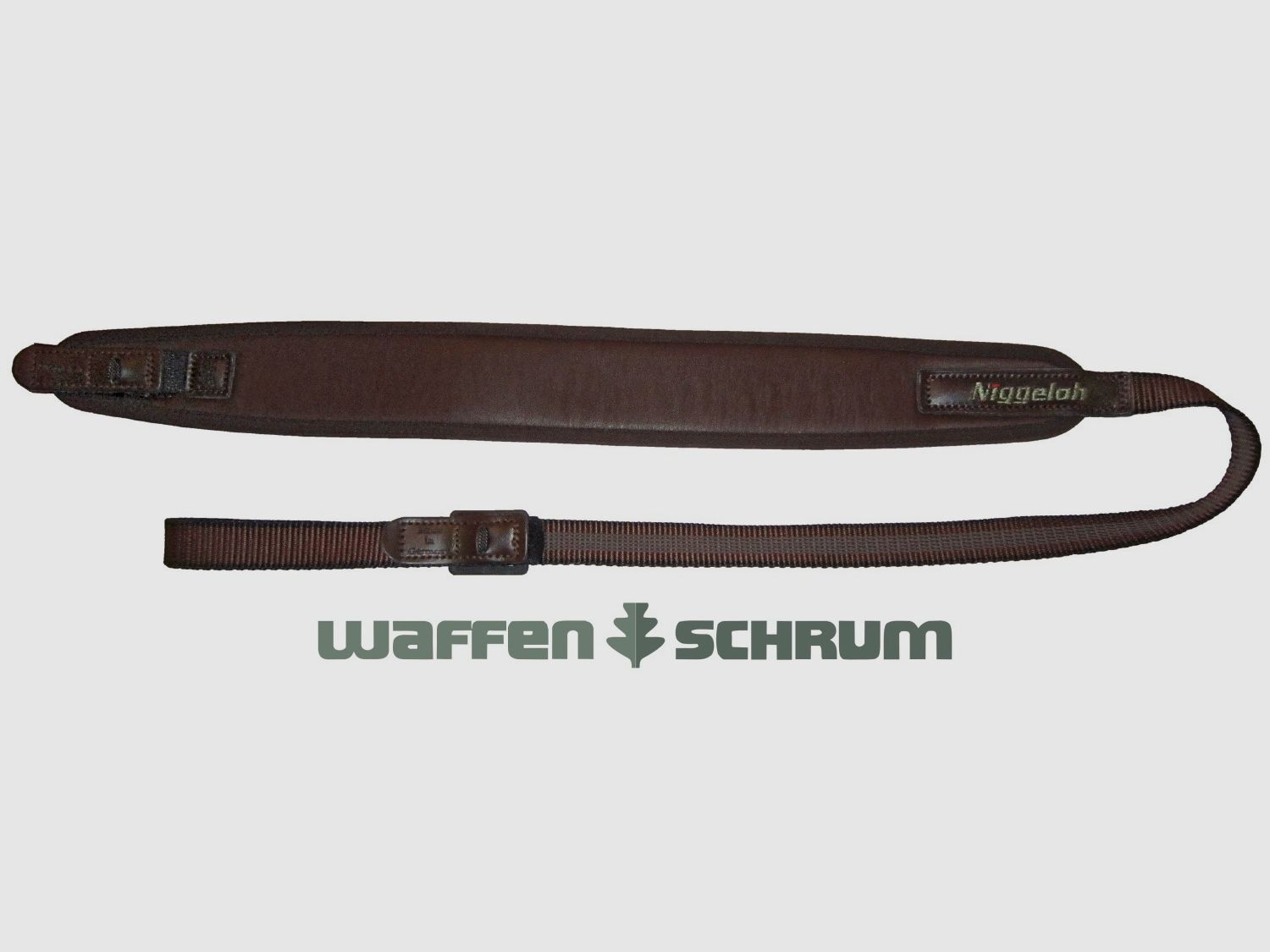 Niggeloh Gewehrriemen Universal Leder - Braun mit Schnellverschluss