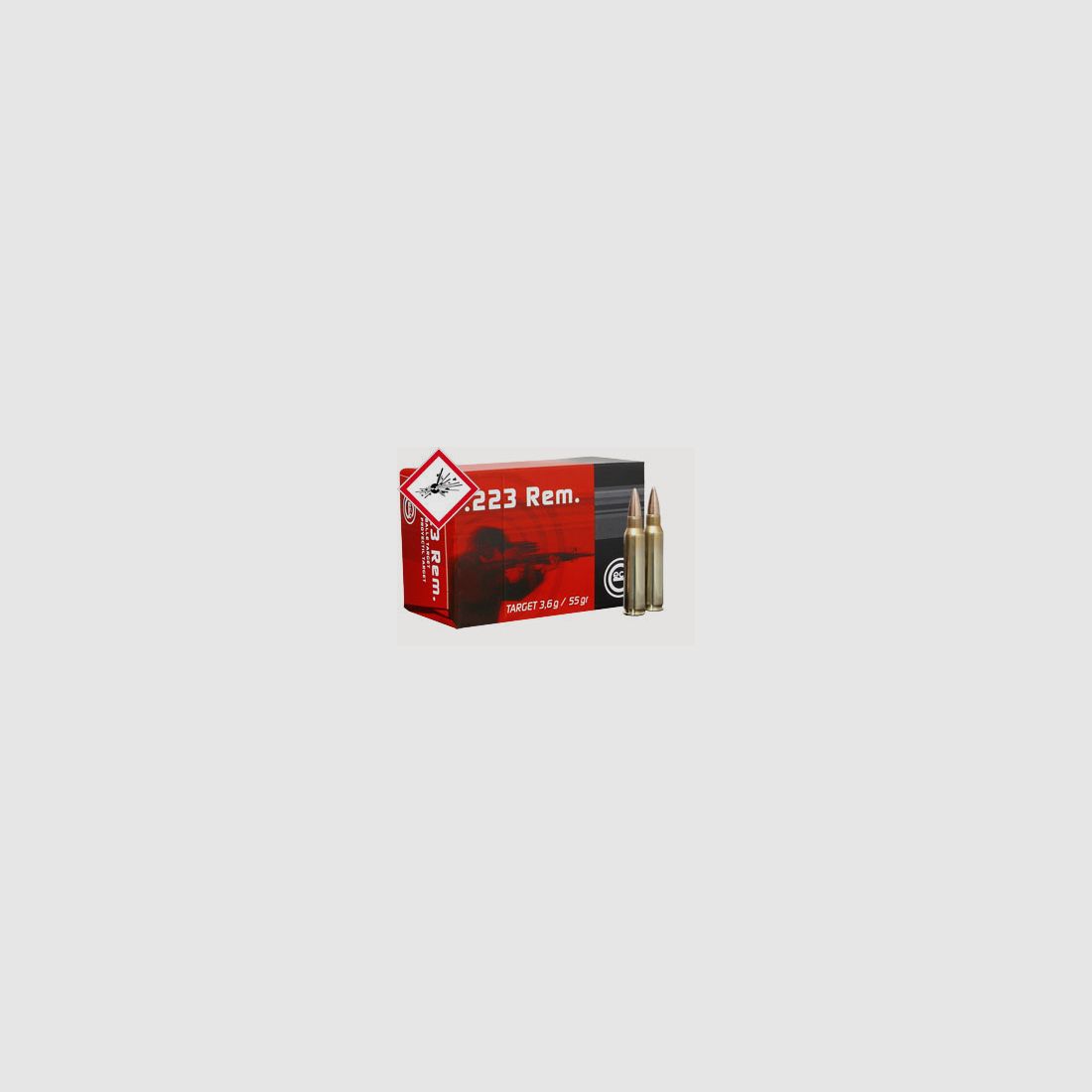 Geco Target rifle cartridge .223 Rem FMJ 55