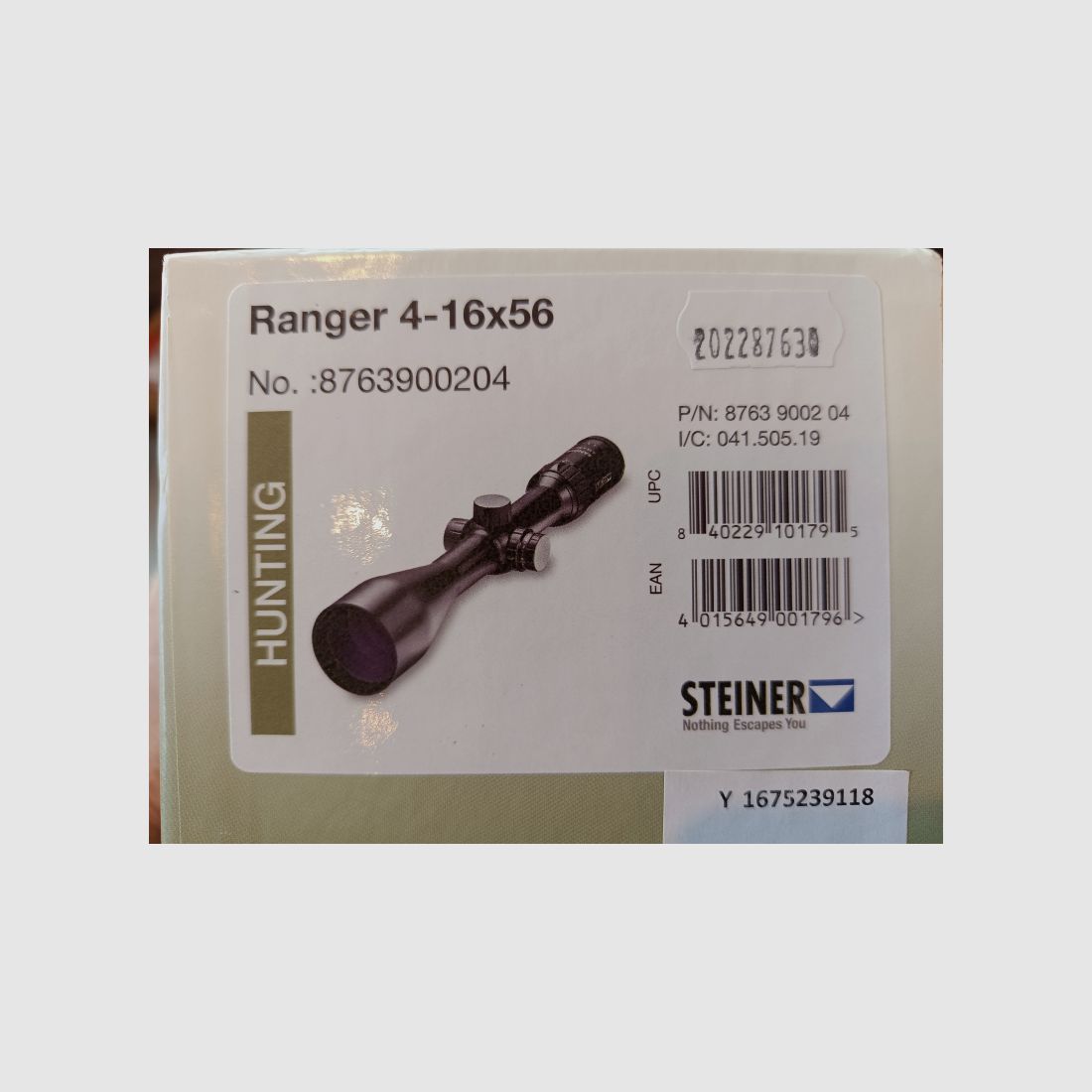 Steiner Ranger 4-16x56 inklusive HexaLock Montage M12/M98