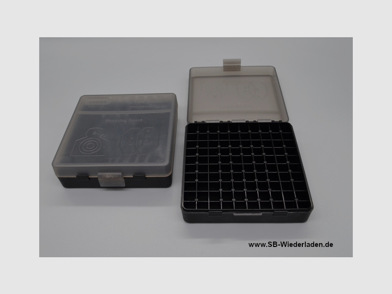 Odeon cartridge box for 100 cartridges 9mm with hinge