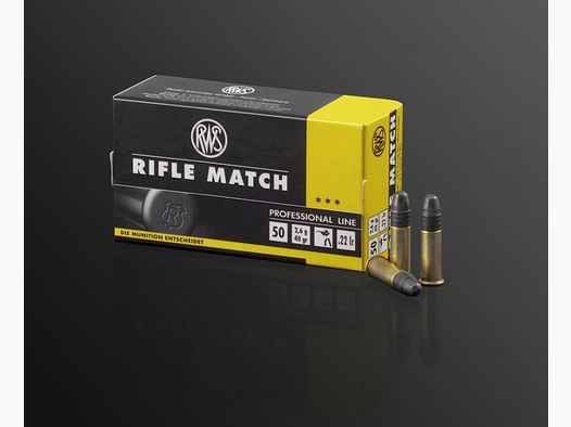 RWS Rifle Match .22lr KK-Patronen