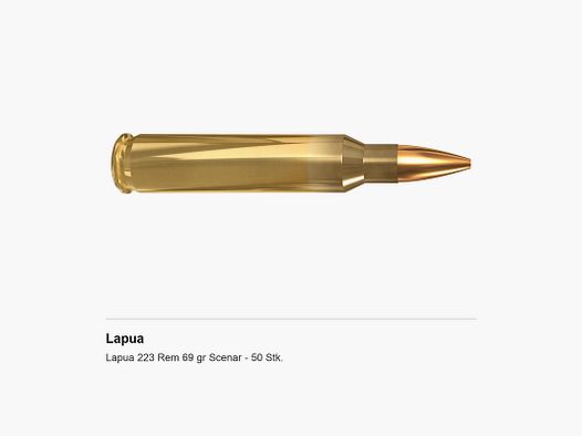 Lapua 223 Rem 69 gr Scenar – 50 Stk.