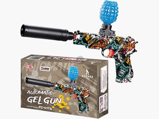 ASGARD Gelsoft - Hydrogel Pistole PZ-617A inkl. 5.000 Schuss Gel Munition
