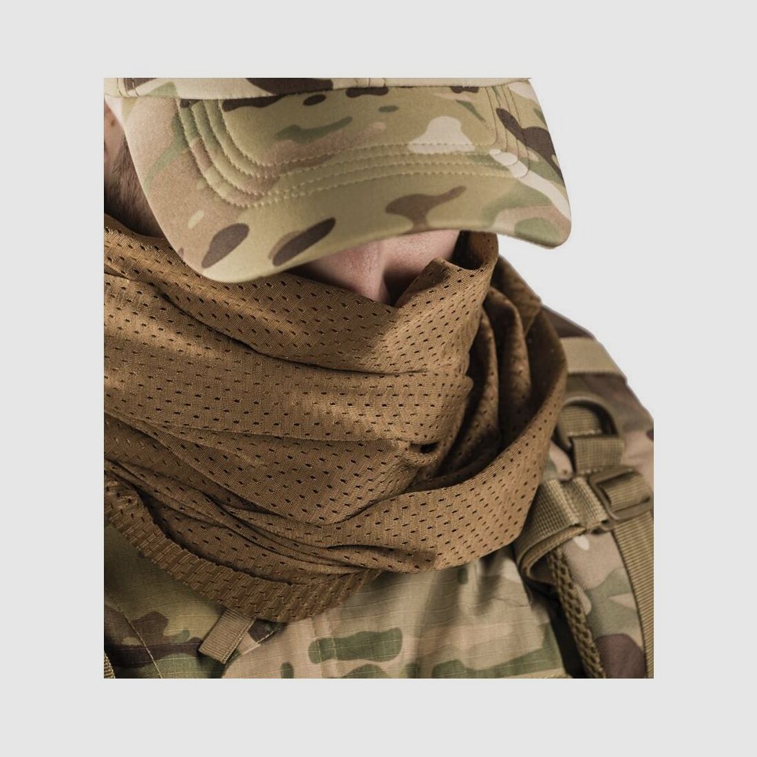Écharpe en filet Mil-Tec Mesh coyote foncé