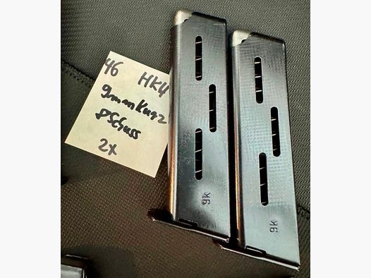 Hecklar & Koch Magazin HK4, 9mmKurz, 2 Stück