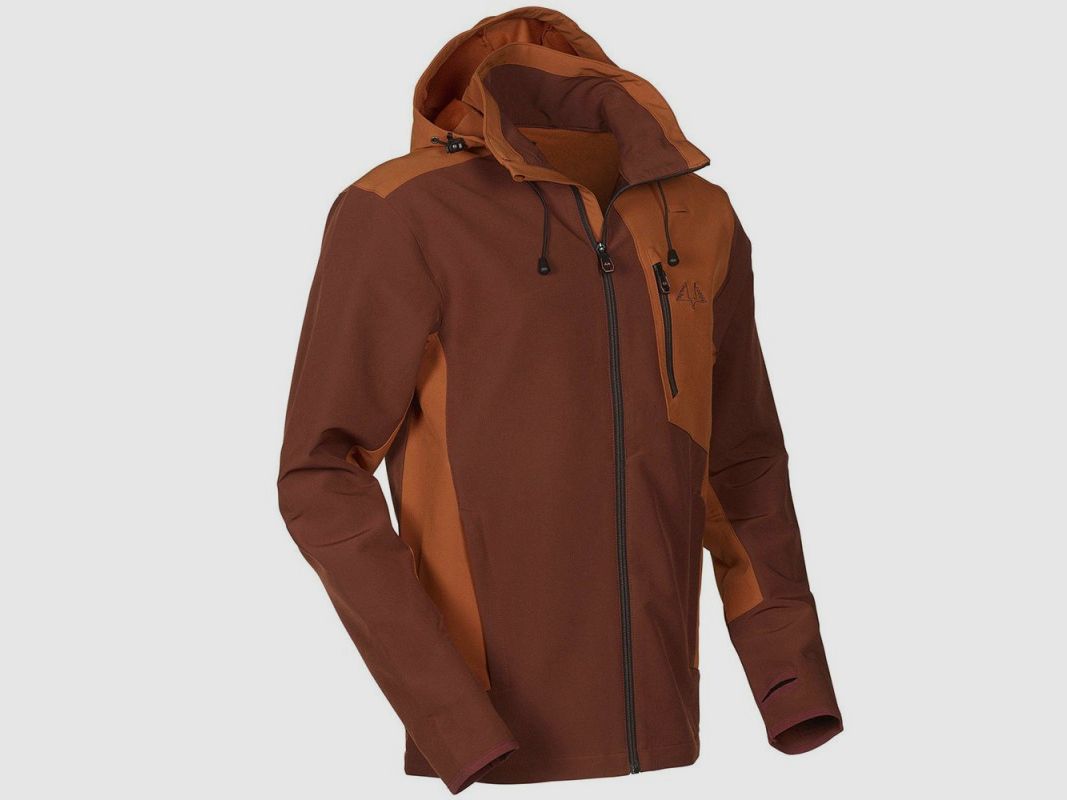 KURTKA MYŚLIWSKA MĘSKA SWEDTEAM LYNX ANTIBITE HUNTING JACKET DARK ORANGE, zdjęcie 2 z 4