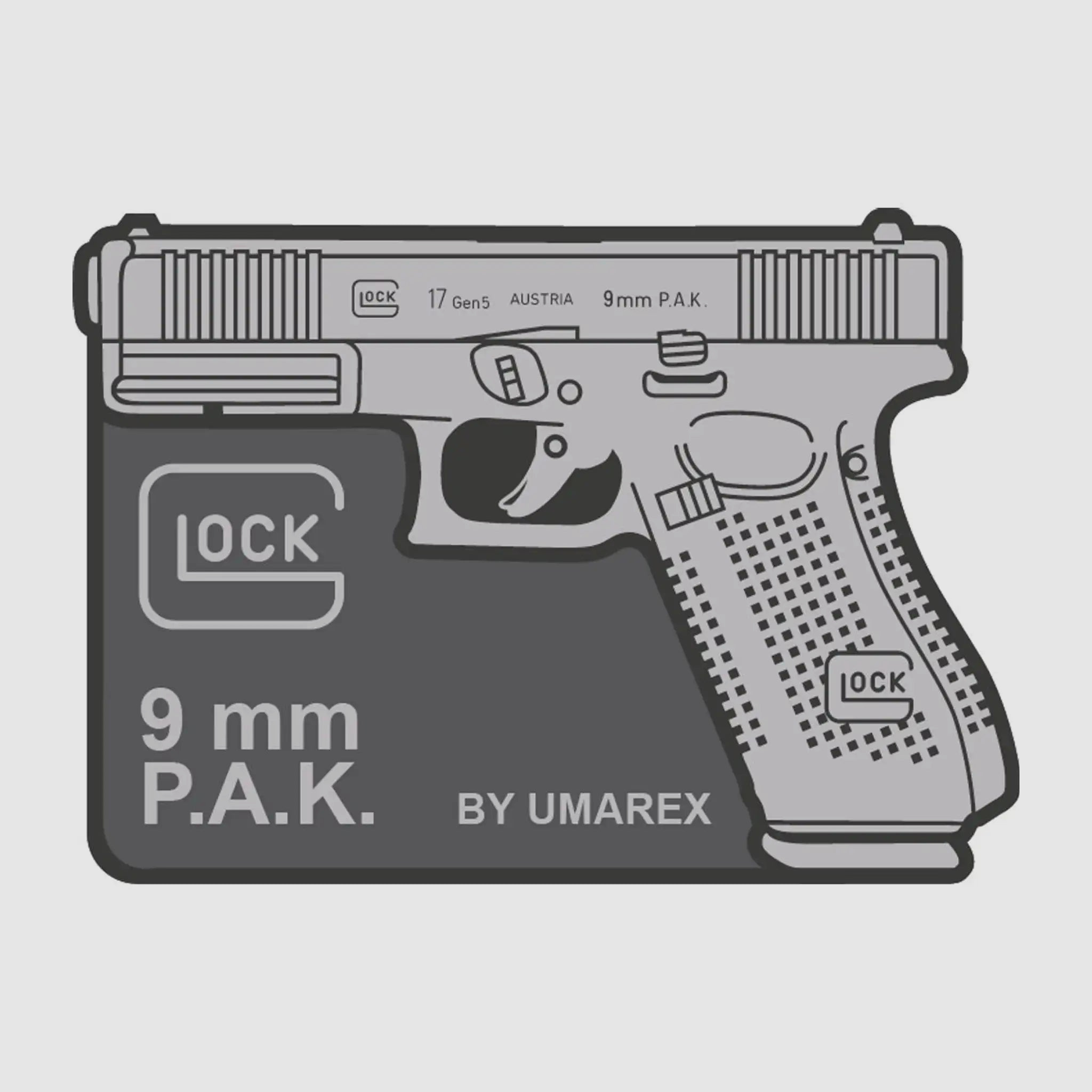 Umarex Umarex 3D Patch GLOCK Rubber Patch 17 Gen5 SSW