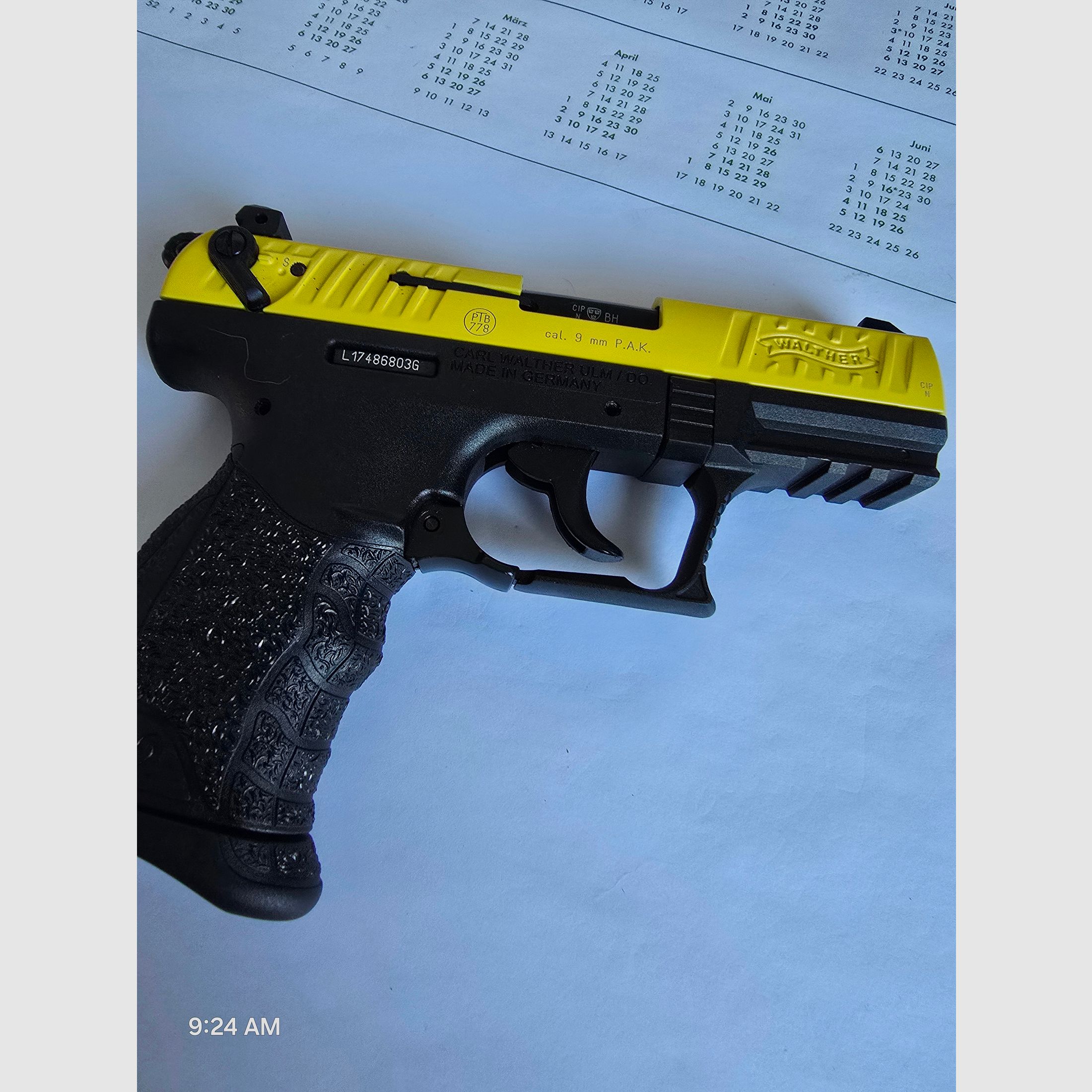 Walther P22Q Black/Yellow Sondermodell