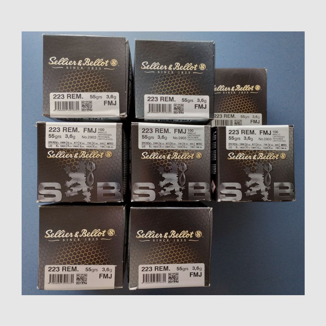 .223 Rem. S&B 55gr. 1495 pcs
