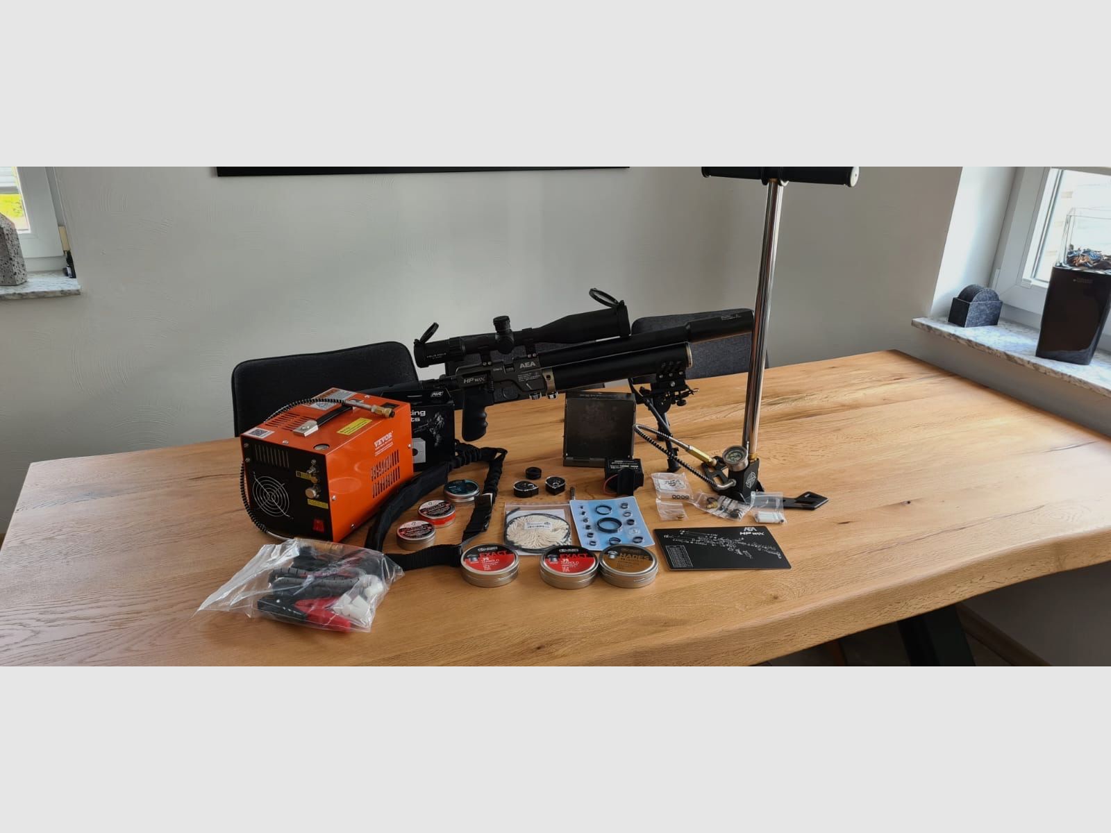 AEA HPMax MK1 9mm (.357) F-Version | HUGE premium complete set incl. Element Optics, compressor, FX Chrony and much more