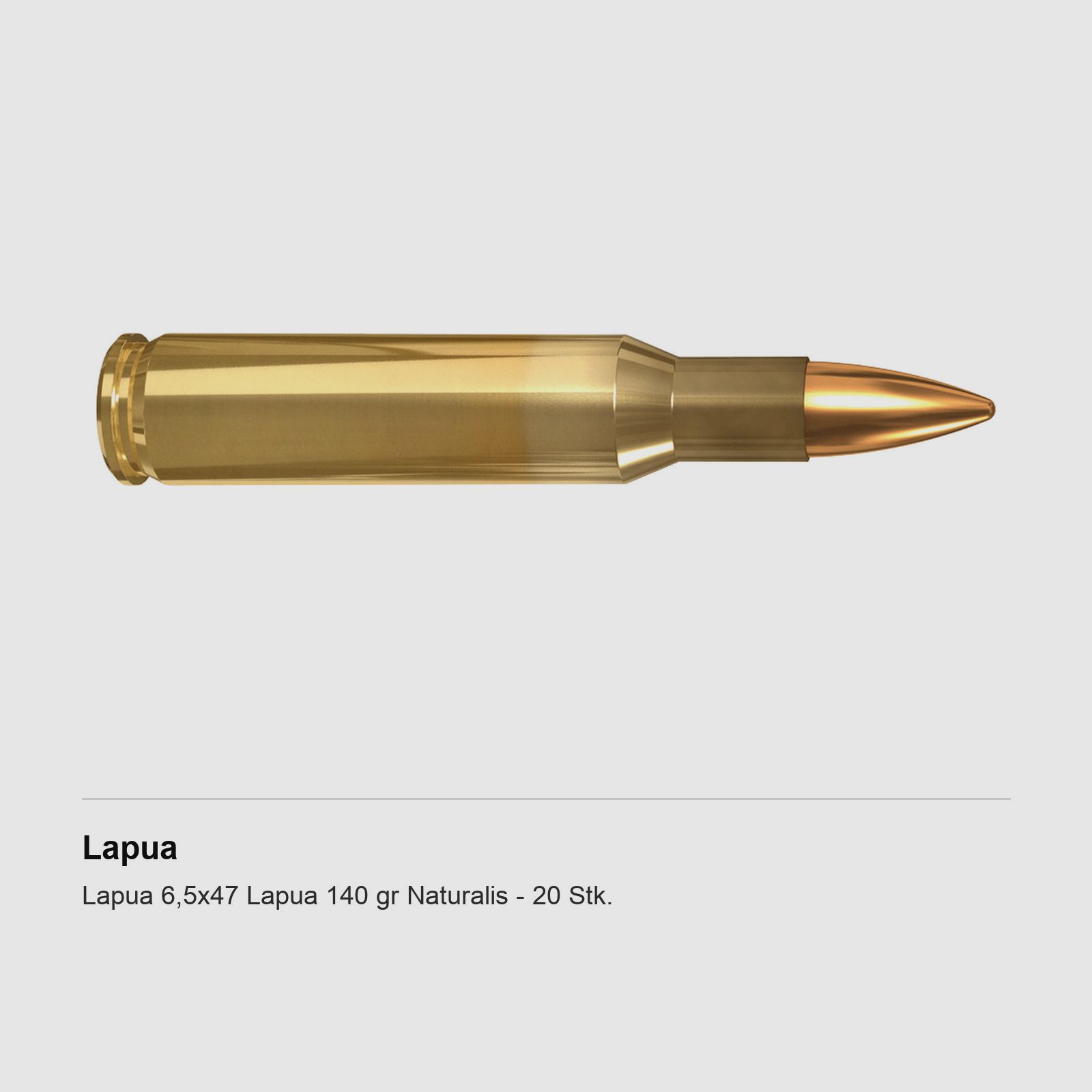 Lapua 6,5×47 Lapua 140 gr Naturalis – 20 Stk.