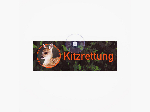 Car sign with suction cup - "Fawn Rescue" III