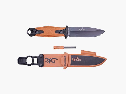 Browning Ignite hunting knife with flint