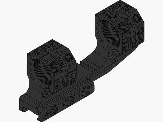 Blocco di montaggio Spuhr 30 Gen3 H 38 / 23 mm OMIL PIC Cantilever