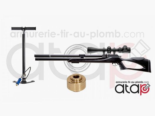 Pack Snowpeak M25 Cal. 5.5 mm + Mira + Bomba PCP + Válvula de plena potencia