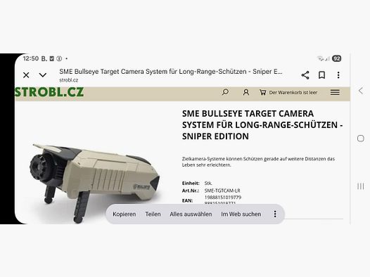 SME BULLSEYE Target Kamera Neu! Bis 1 Meile Übertragung.