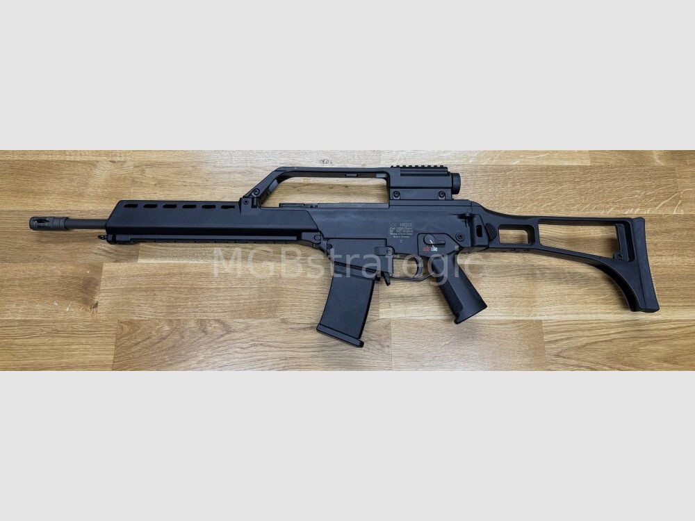 Heckler & Koch HK243 S SAR - Color negro - ¡El G36 civil aprobado deportivamente! Color negro / con correa de transporte G36 original 3x y riel Picatinny