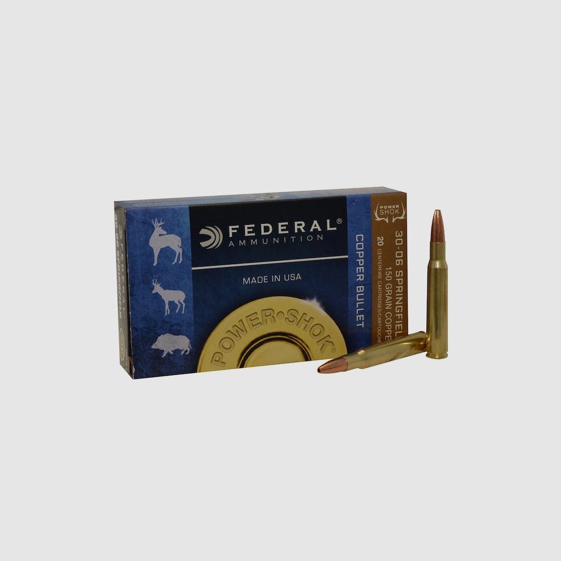Federal Power-Shok .30-06 Sprg. 150GR Copper HP 20 Patronen